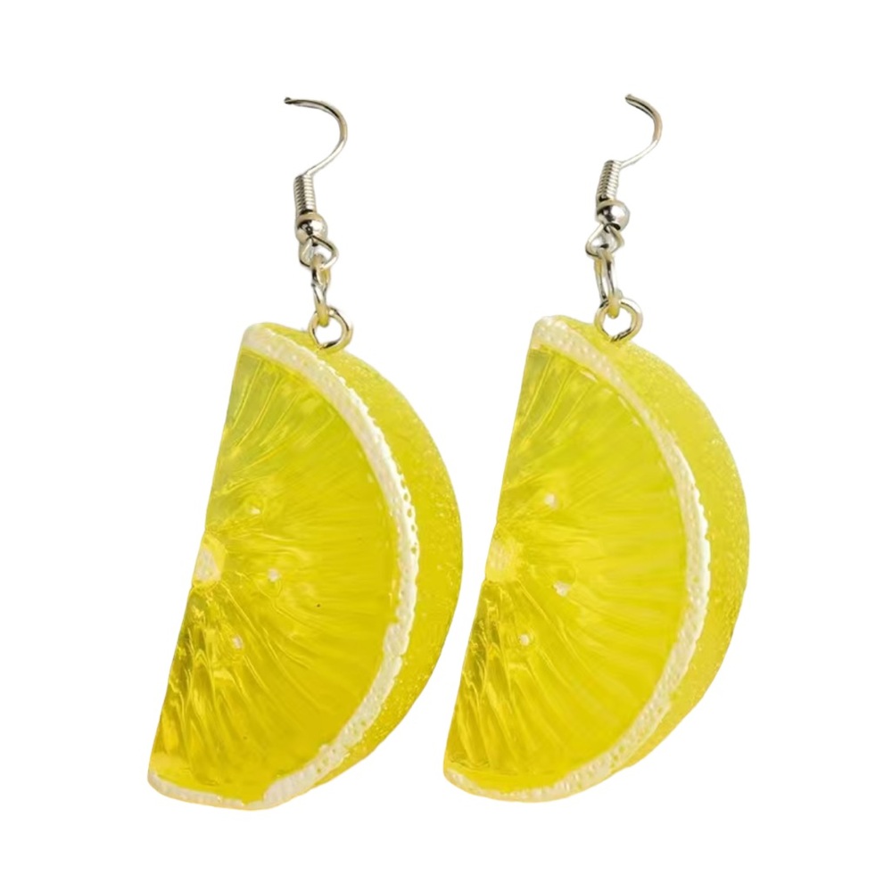 Lemon Slice Drop Style Earrings